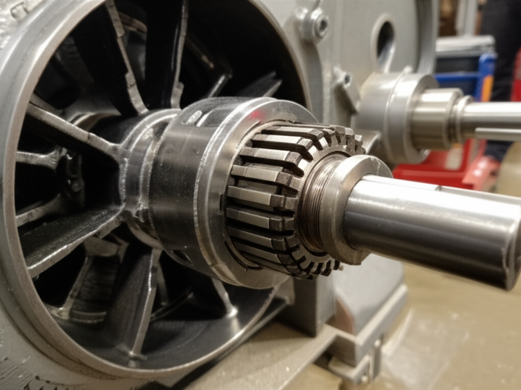 How to Safely Remove a Squirrel Cage Rotor from a Motor Shaft